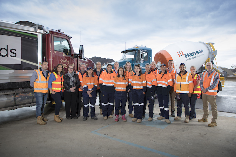 Graduates with Alex Fraser Group and Hanson supporters