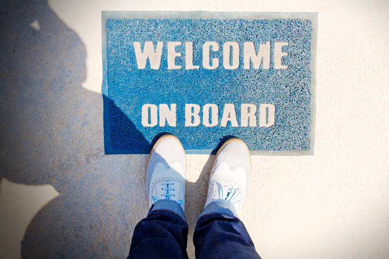 welcome mat welcome on board