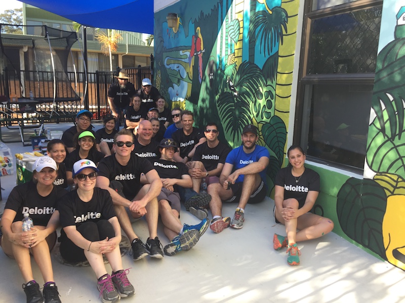 Deloitte employees in their local community