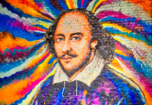 William Shakespeare mural
